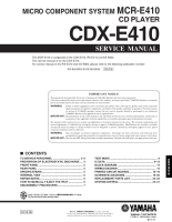 Yamaha CDXE-410 - Service Manual